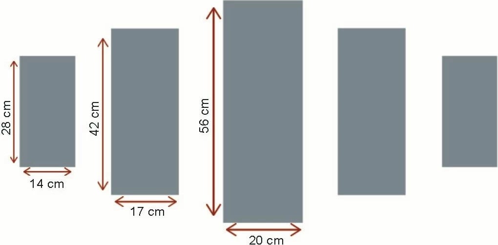 Pikturë dekorative MDF, 5 pjesë, Wallity, ST001