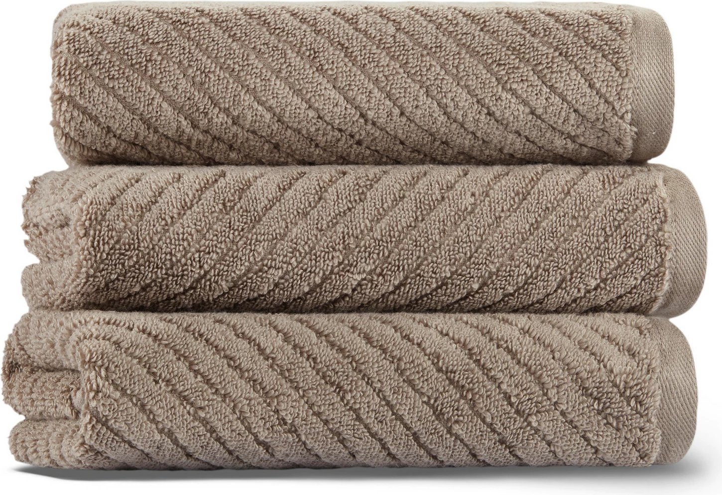 Peshqir larjeje Mijölnir, model Chevron, ngjyrë kafe, 33x33cm