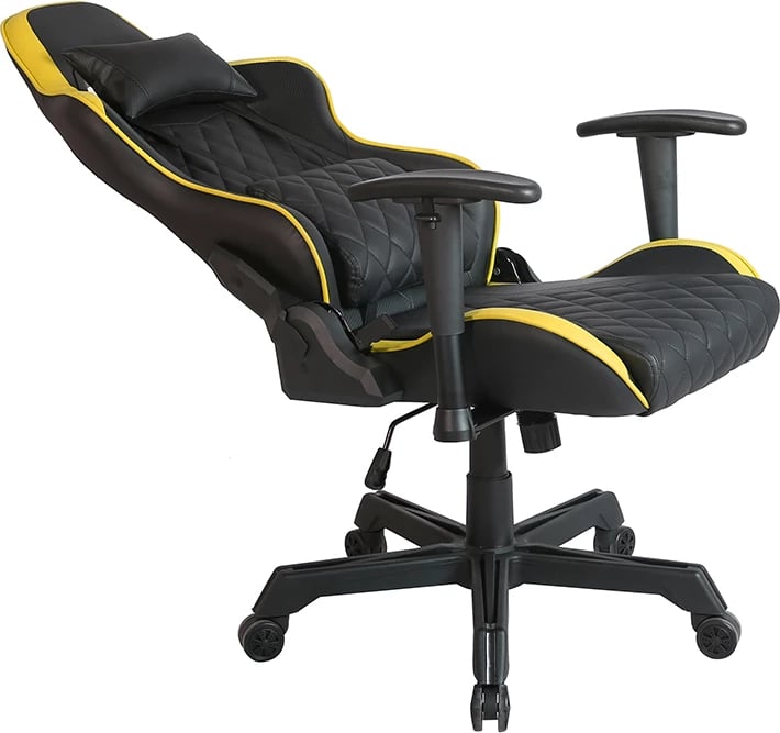 Karrige gaming Ranger, zyre, e zezë-verdhë, 52x74x138