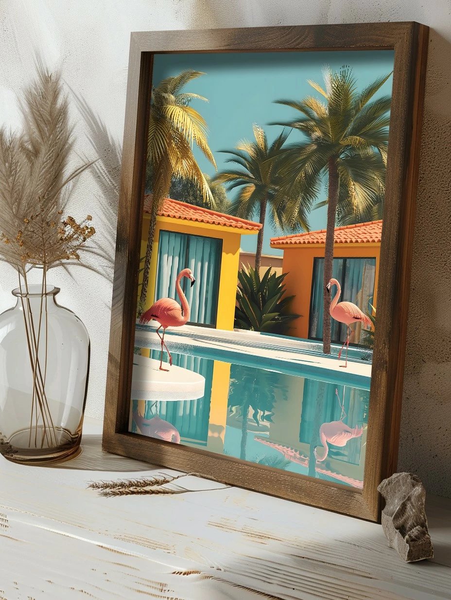 Pikturë dekorative me kornizë MDF, Wallity, GE094-L