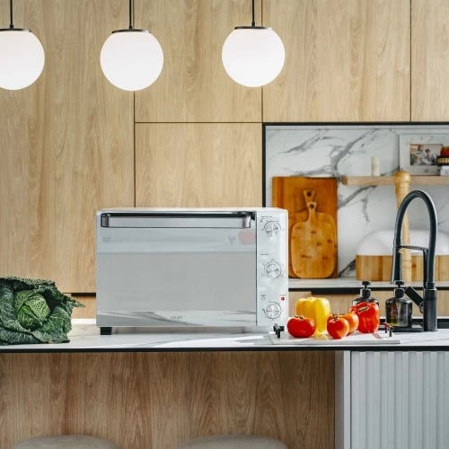 Furra elektrike, Adler, AD 6027, 48L, konveksion dhe rrotiseri, e bardhë