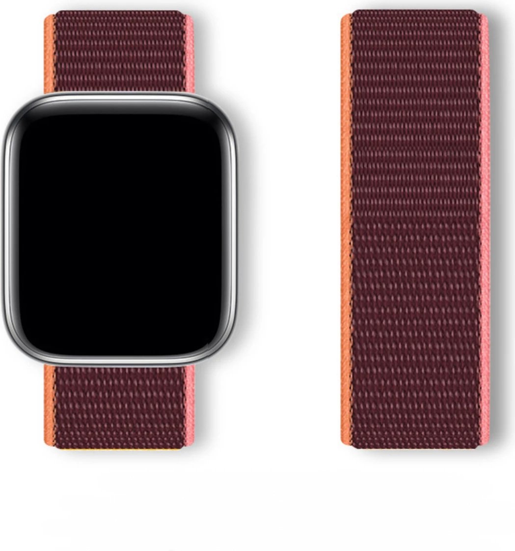 Rrip sportiv për Apple Watch Hurtel Sport Loop, najlon, 42/44/45/46/49 mm, Kuq