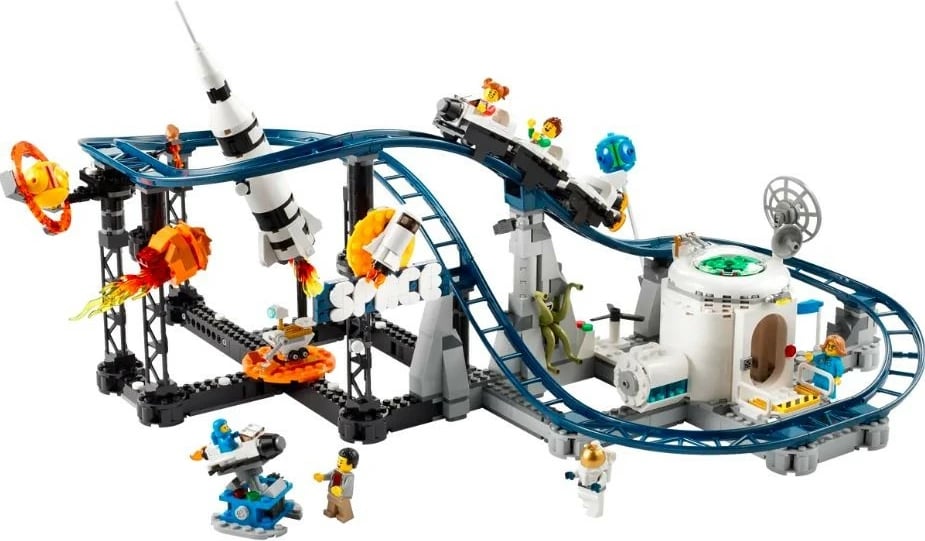 Set lodrash LEGO Creator 31142 Cosmic Roller Coaster, 874 pjesë, plastikë, për fëmijë 9+