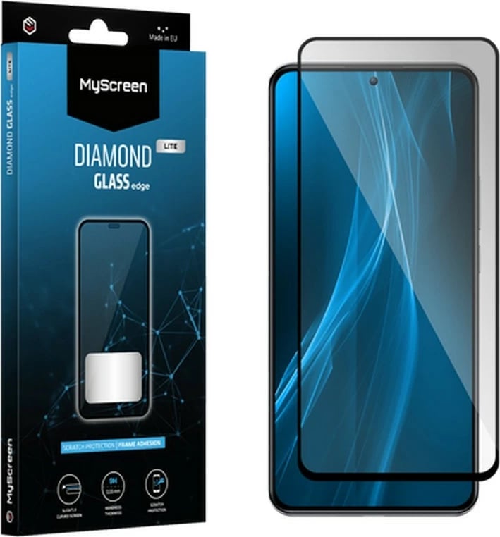 Xham i temperuar MyScreen Protector Diamond Glass Lite FullGlue për iPhone 13/13 Pro, 6.1", Transparent