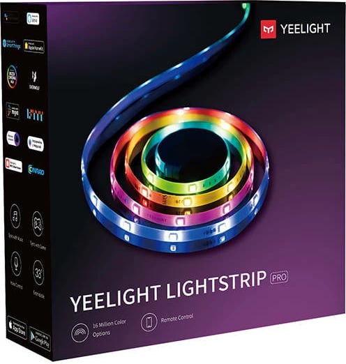 Shirit LED Yeelight Lightstrip Pro 2m, RGB, Wi-Fi/Bluetooth, i mençur