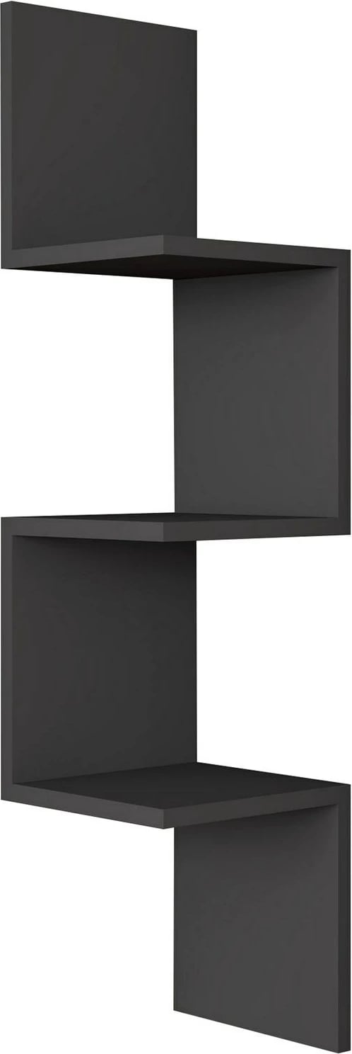 Raft muri Zikzak, ngjyrë antracit, Hanah Home