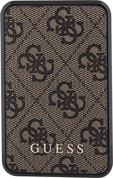 Powerbank Guess GUPB10DP4GEGW 10000mAh 18W 4G Leather Metal Logo, Kafe