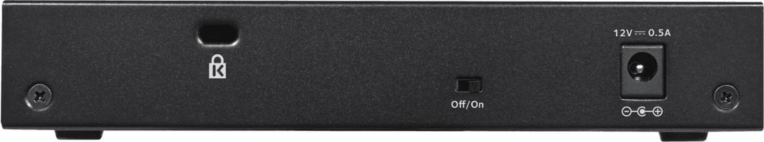 Switch Netgear GS308-300PES 8 porte Gigabit, i pamenaxhuar, kasë metalike, e zezë