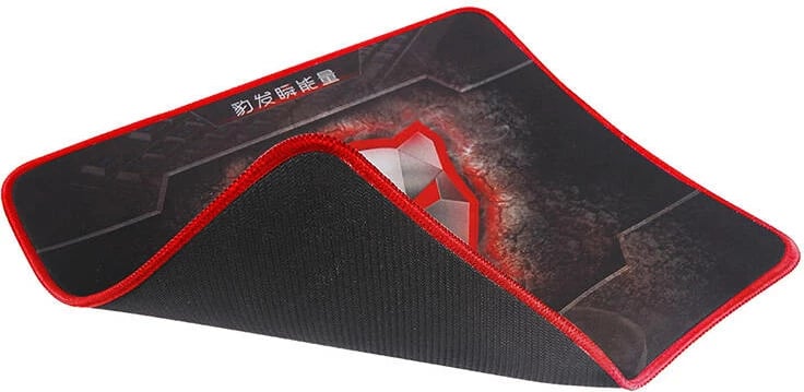 Mauspad Motospeed P70 gaming, 30x26 cm, i zi me të kuqe