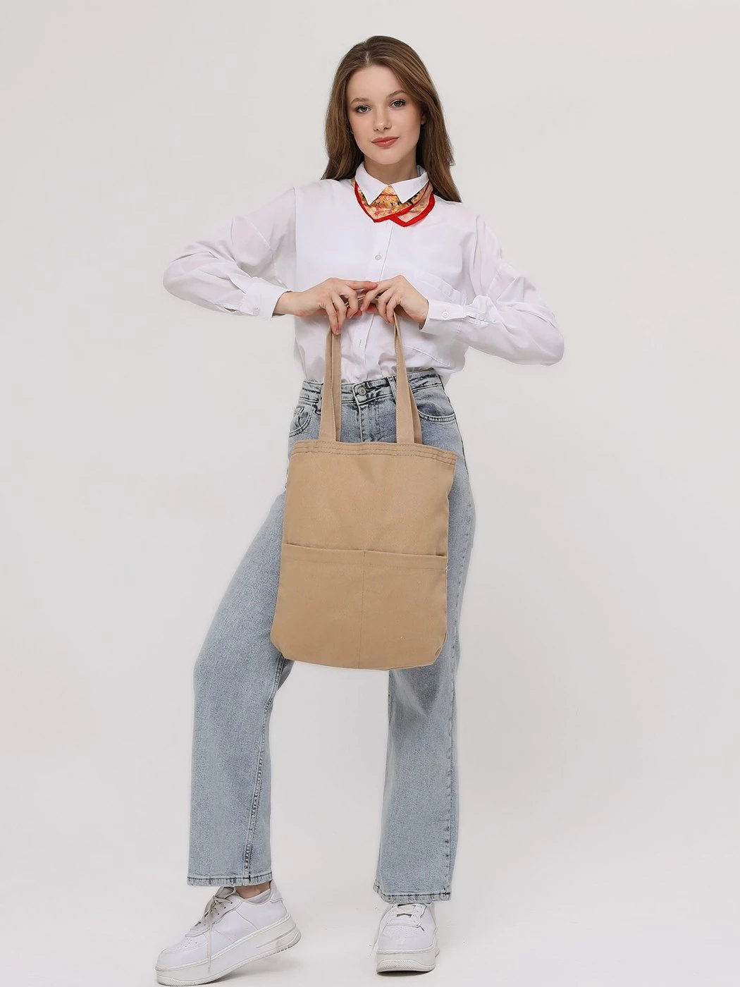 Çantë tote Zoozie Bags, 2072, bezhë