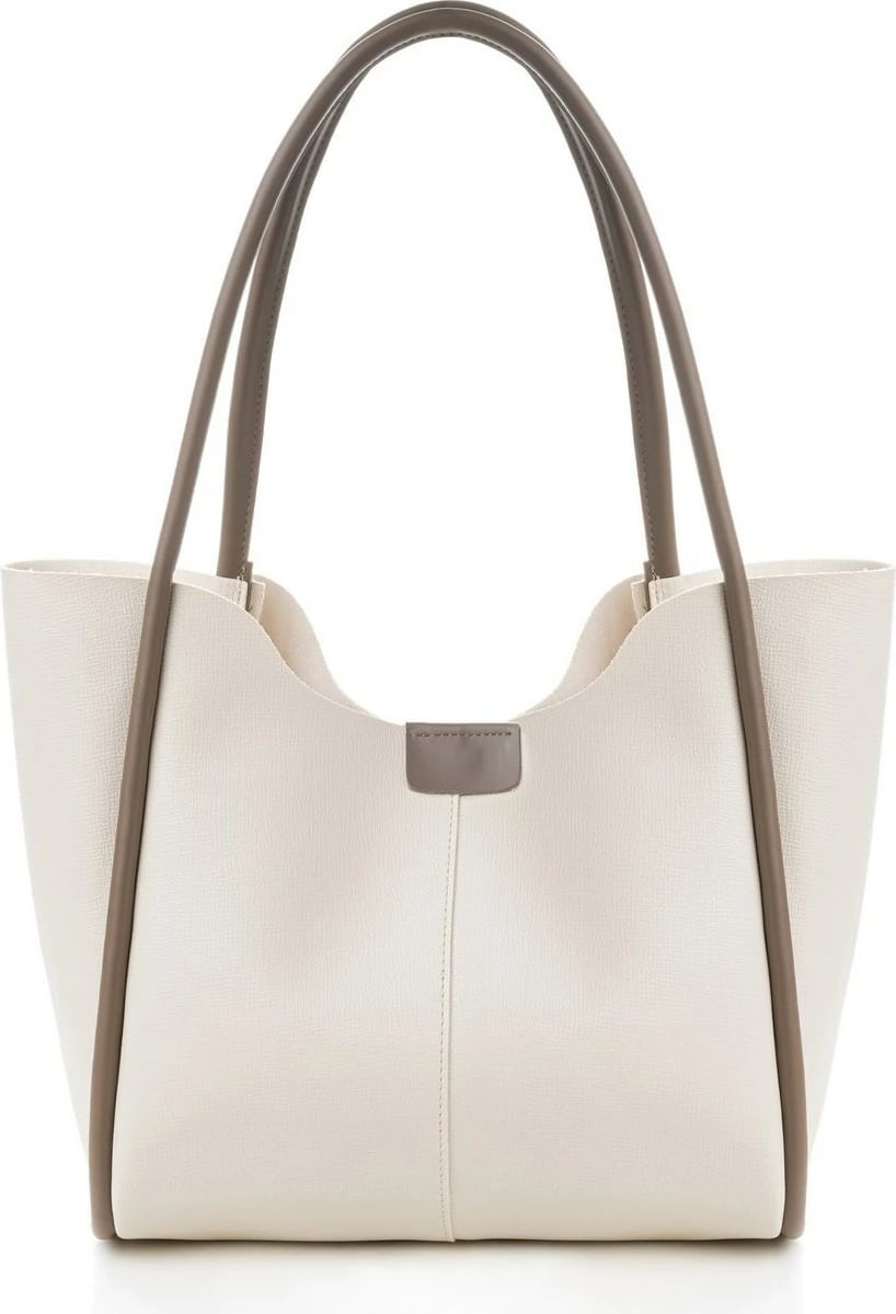 Çantë tote Lucky Bees, krem