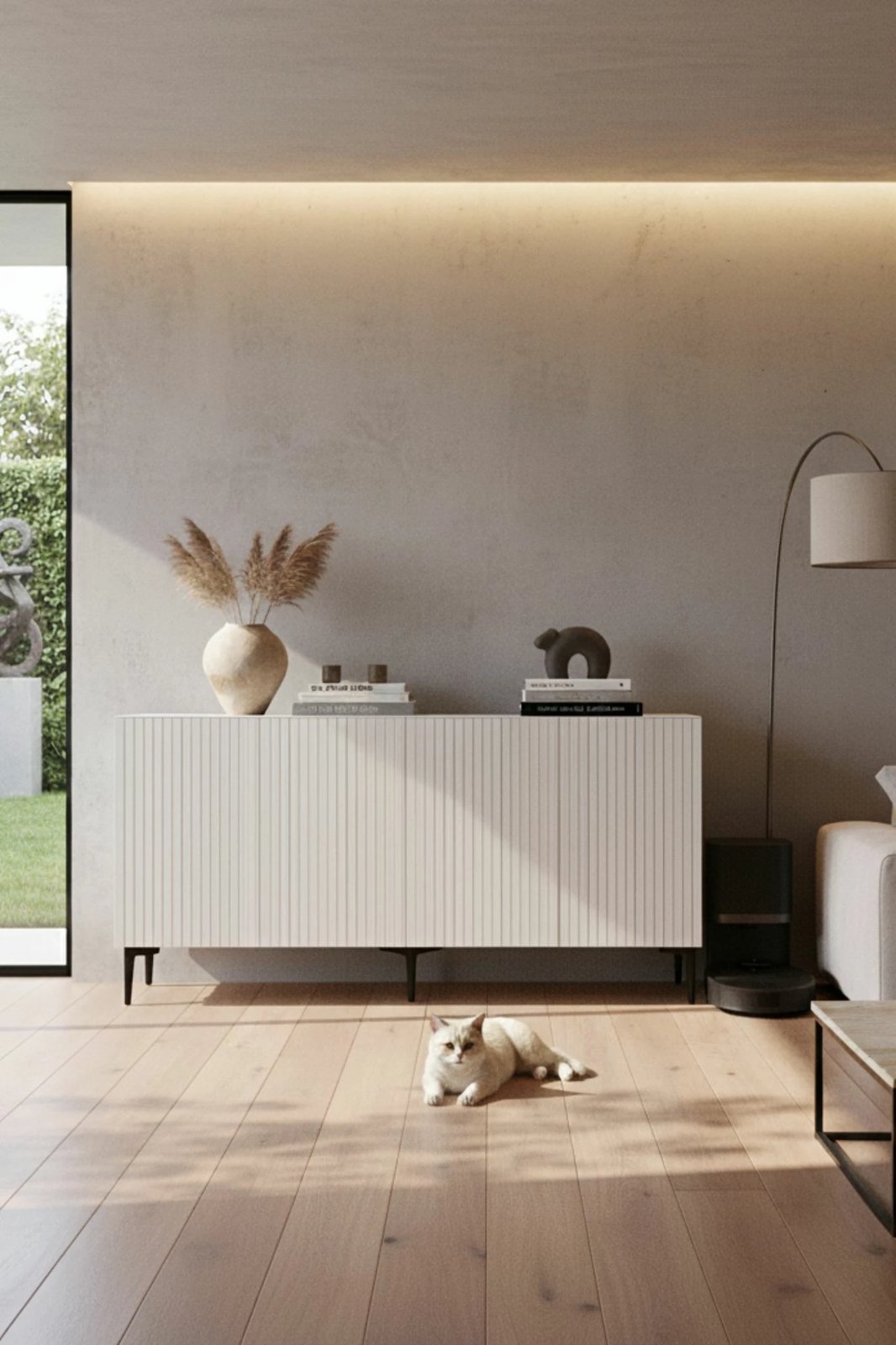 Konsolë Skye Decor, Zeynep 150, e bardhë