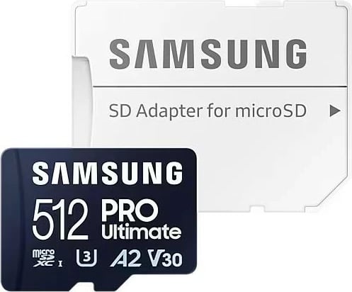 Kartelë memorie microSD Samsung PRO Ultimate 512GB me adapter SD