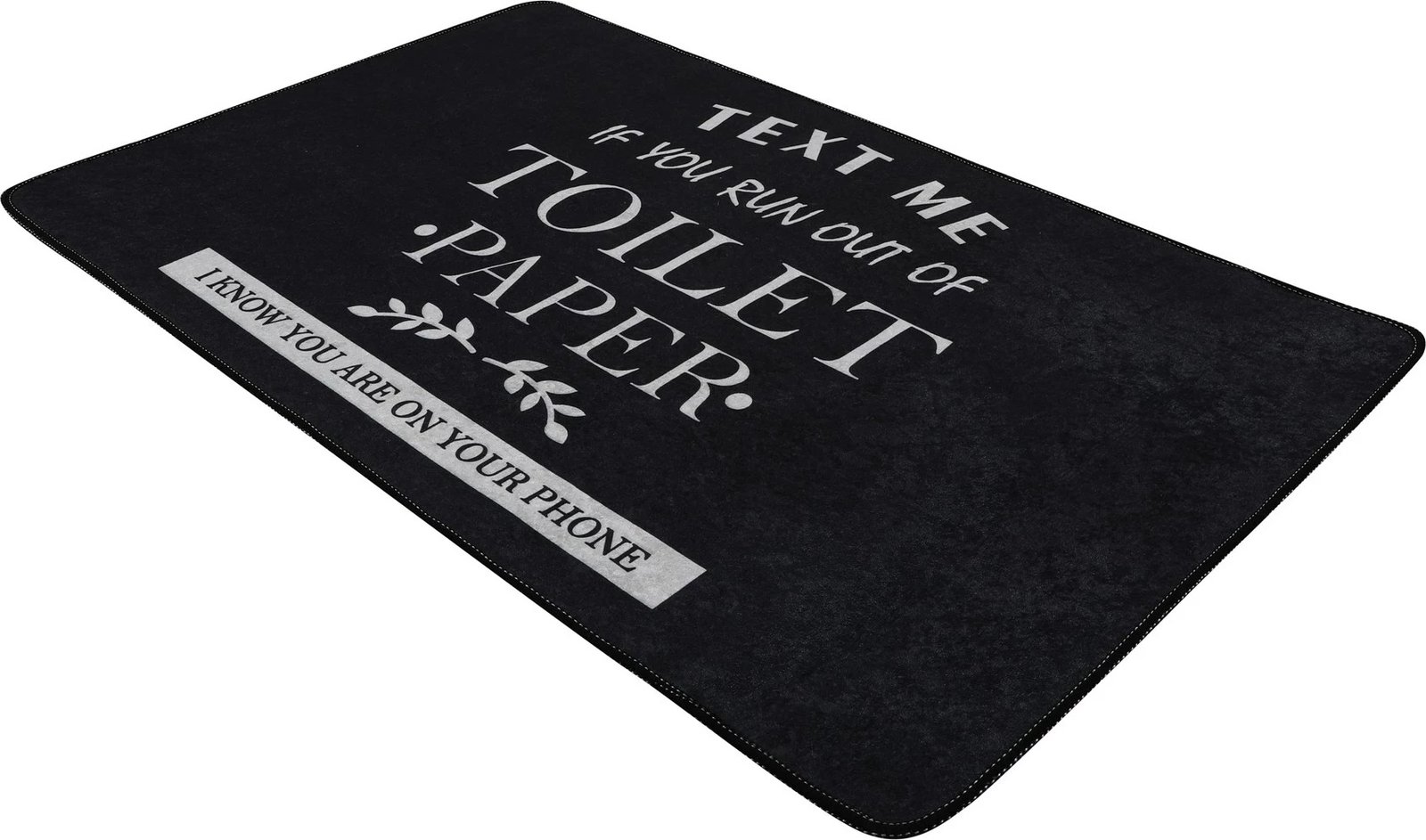 Tapet banjoje Mijölnir, për tualet, ngjyrë e zezë