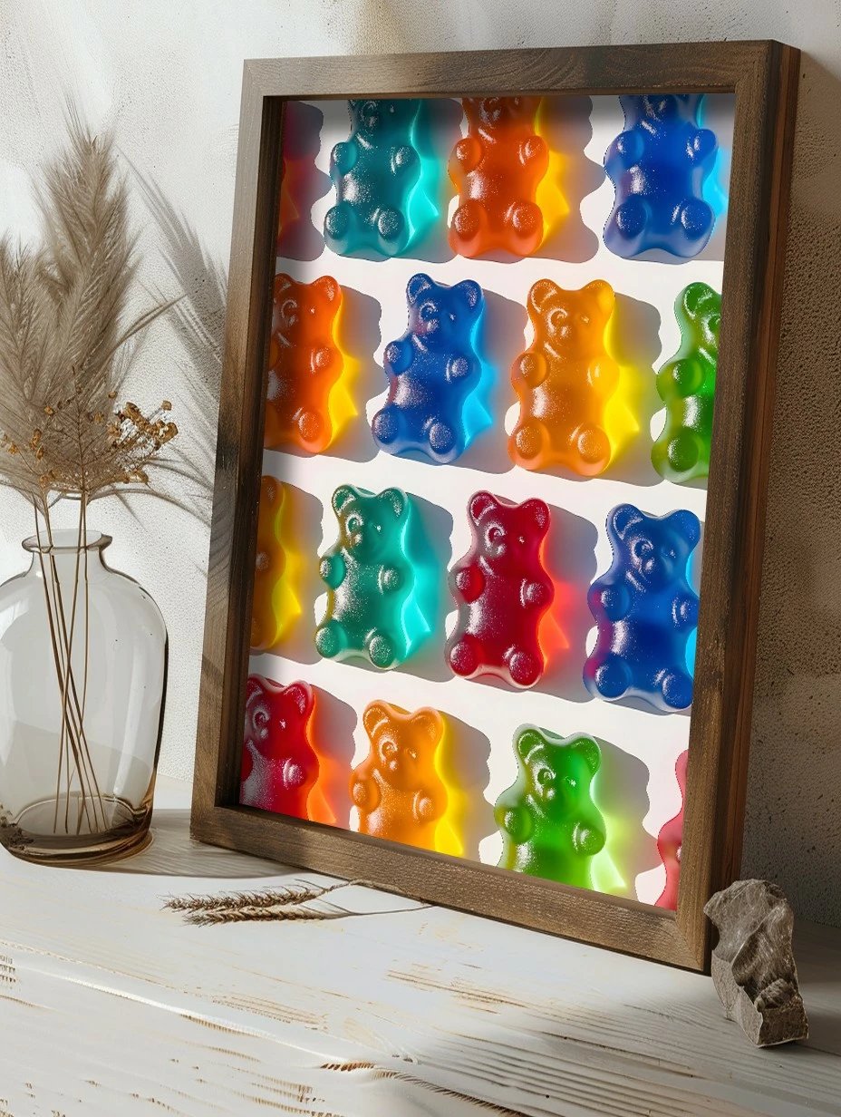 Pikturë dekorative me kornizë, MDF, shumëngjyrëshe, GE247-L