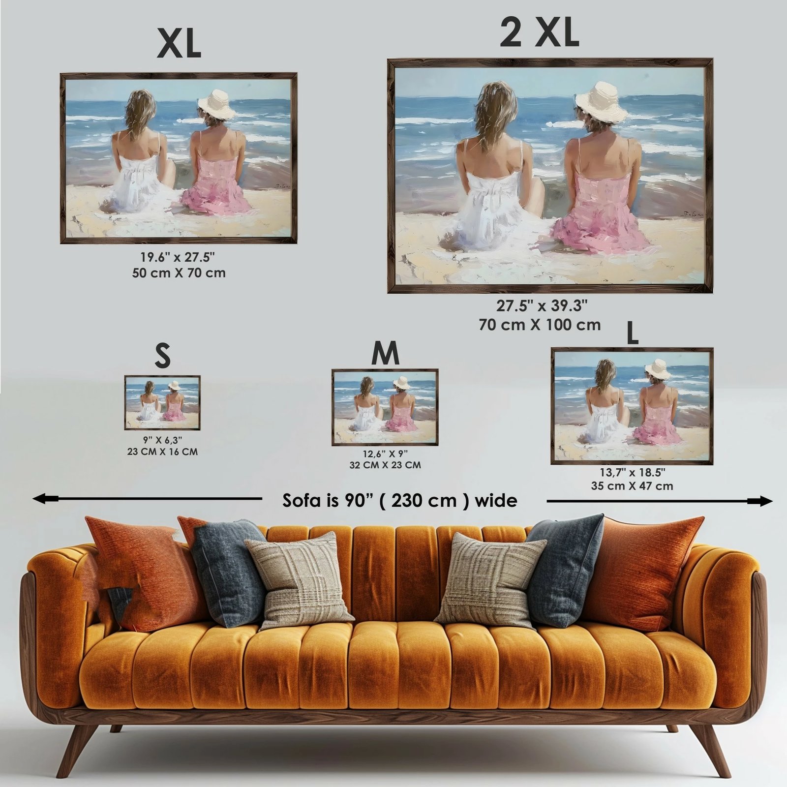 Pikturë dekorative me kornizë MDF, Wallity, GE236-L