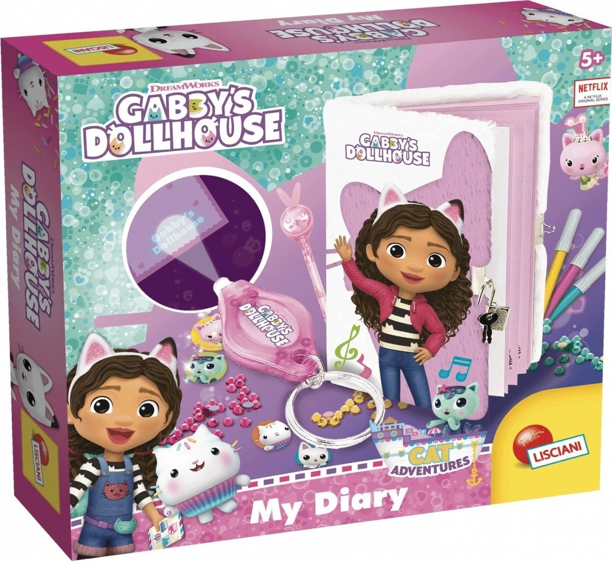 Ditar Gabby's Dollhouse Lisciani 304-106271, me stilolapsa magjikë dhe bravë, për vajza