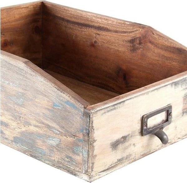 Kuti dekorative Nextdeco Tribeca, dru tik, 24x33x12cm, e verdhë Kuti dekorative Nextdeco Tribeca, dru tik, 24x33x12cm, e verdhë