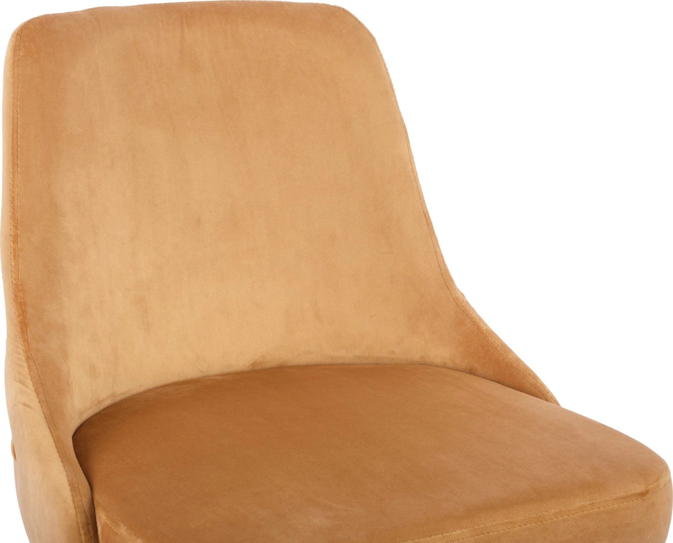 Karrige për bar SERENITY FH8519.09 kadife ari me kornizë metalike 51Χ58Χ110cm, set prej 2 copë