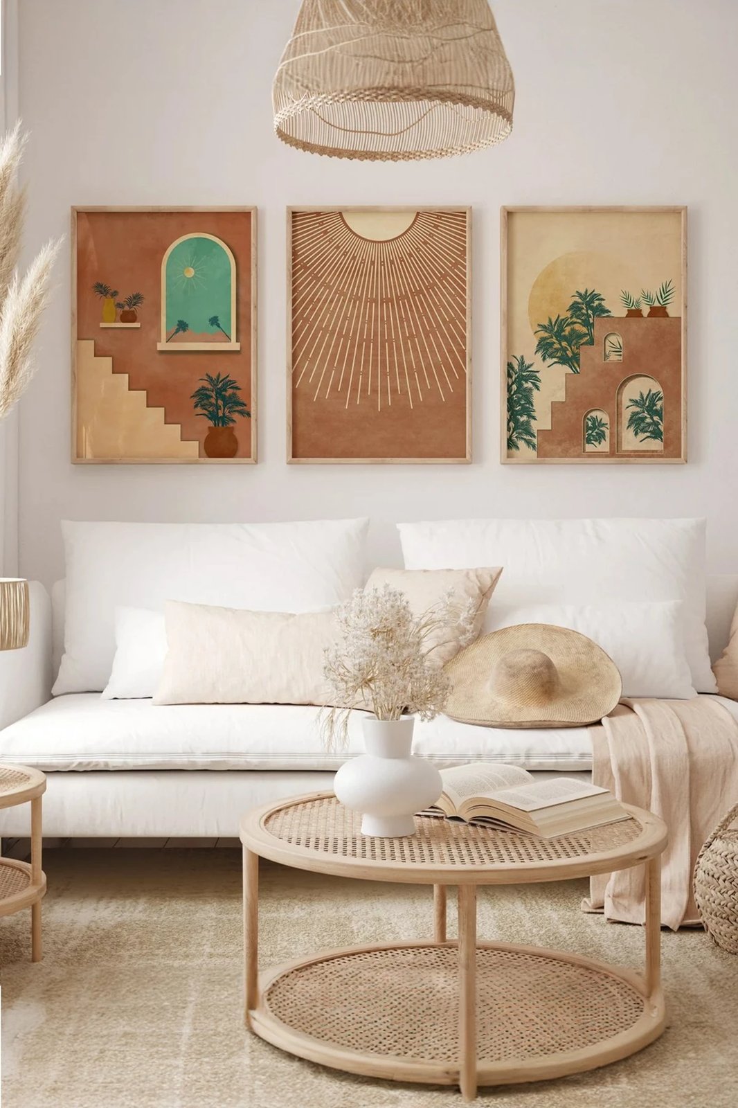 Set pikturash dekorative me kornizë (3 copë), Wallity, 3Dartsohoset27