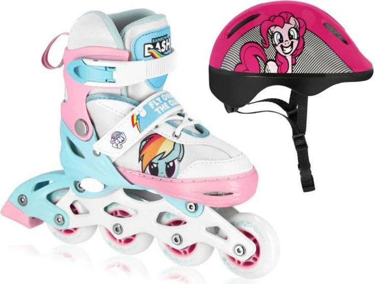 Set patinazhesh inline dhe kaskë për vajza Spokey Candy Jr SPK-943357 33-37