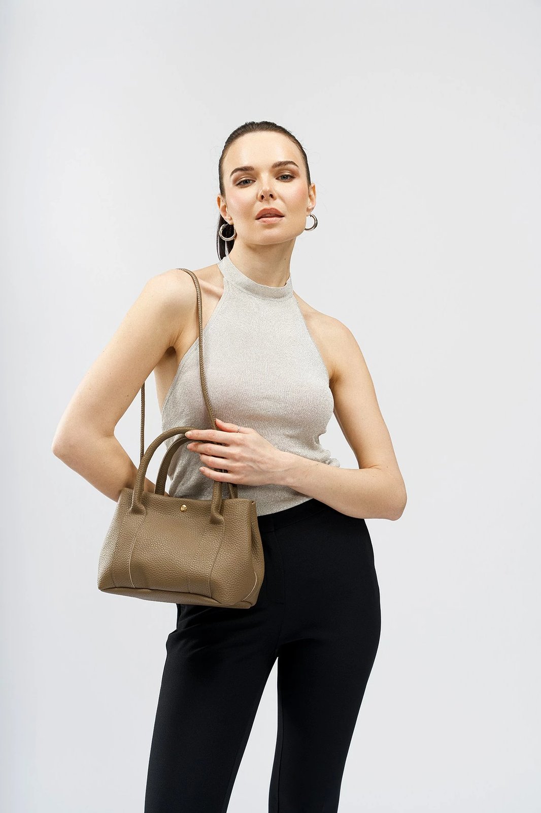 Çantë krahu Lucky Bees, ngjyrë rosë e errët (Dark Mink), 1295 Ros