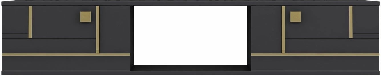 Komodë TV Skye Decor, anthracite, gold, Aredam