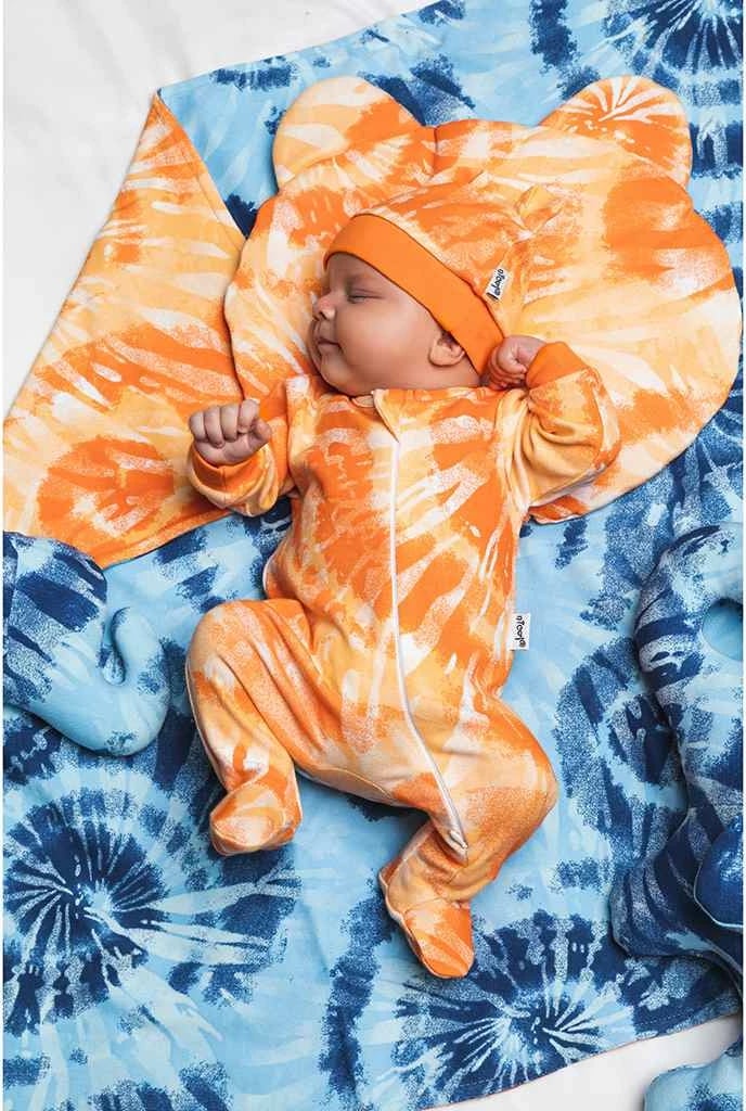 kapuç bebe, Nicol, Tomi, pambuk 100%, madhësi 56 (0-3m), portokalli