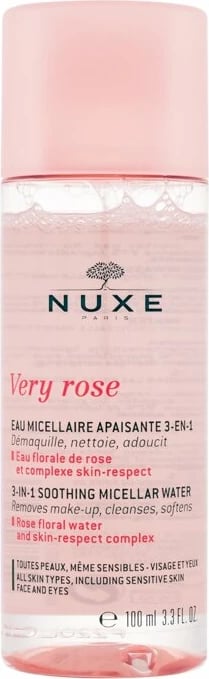 Ujë micelar për femra NUXE Very Rose 3-in-1 Soothing, 100ml