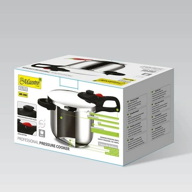 Tenxhere presioni Maestro MR-2902, 6L, çelik inox