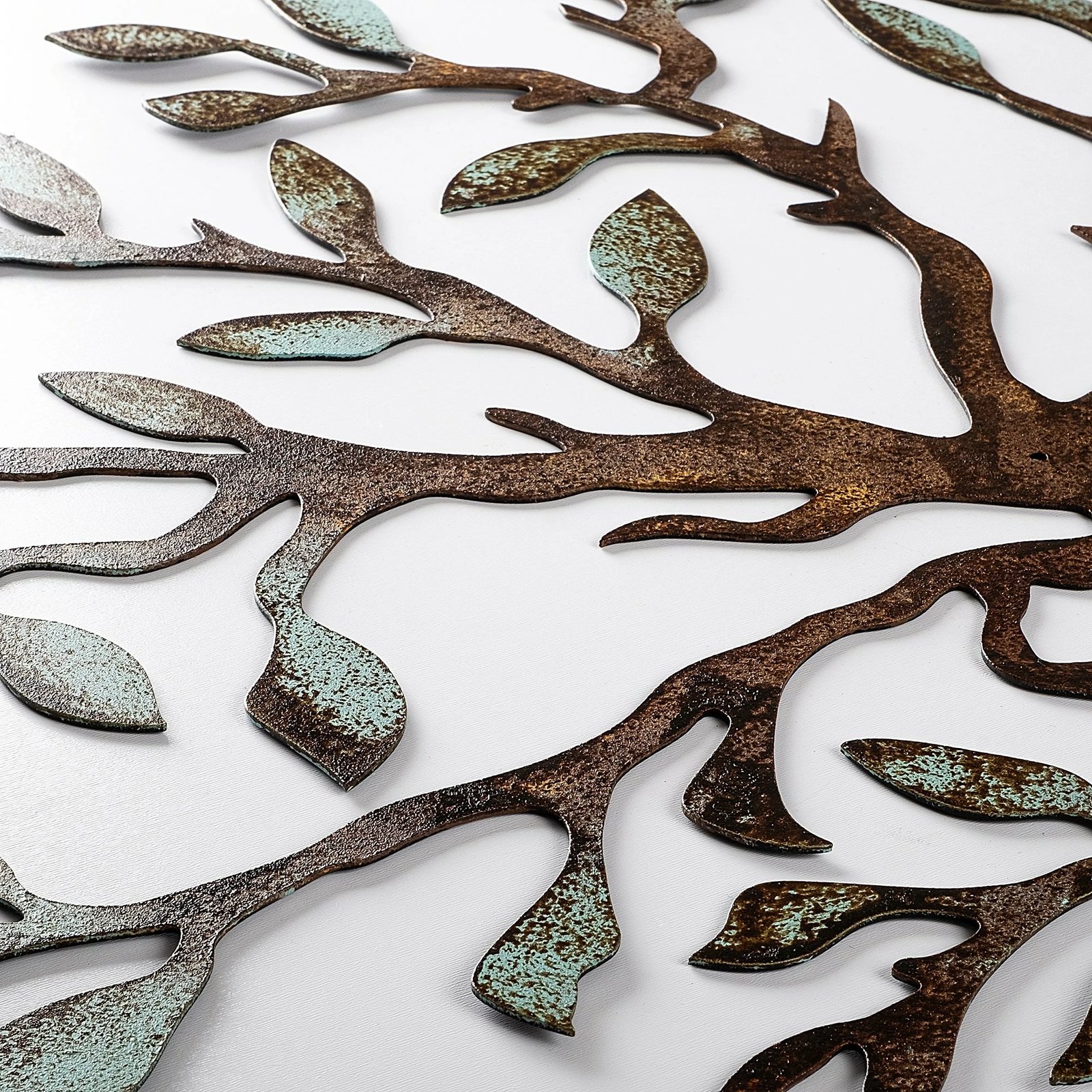 Aksesor dekorativ metalik për mur, Wallity, pemë, shumëngjyrëshe