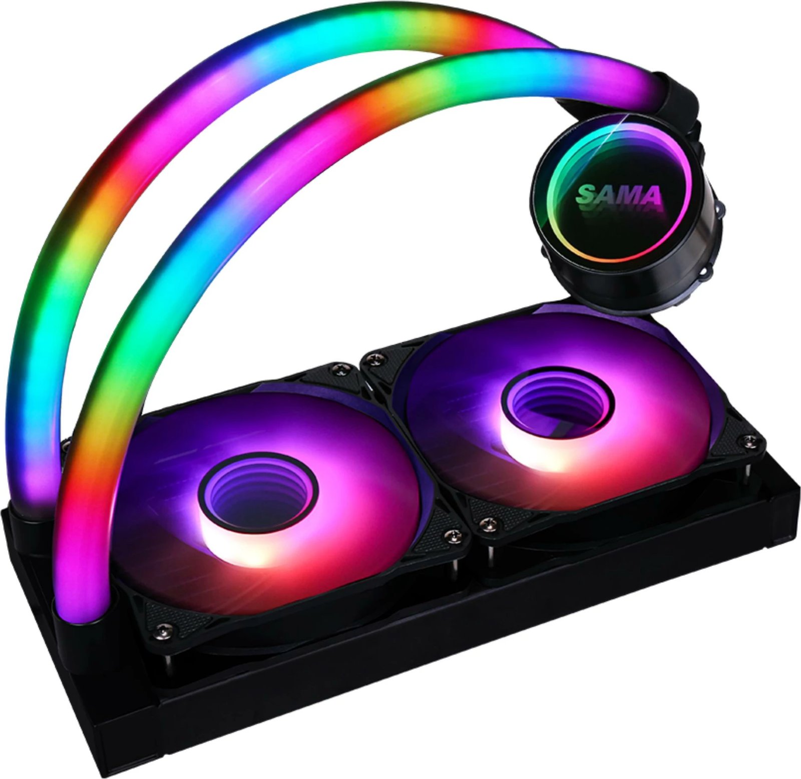 Ventilator Ftohës Me Ujë Për Kompjuter SAMA PS240mm black (Zezë)