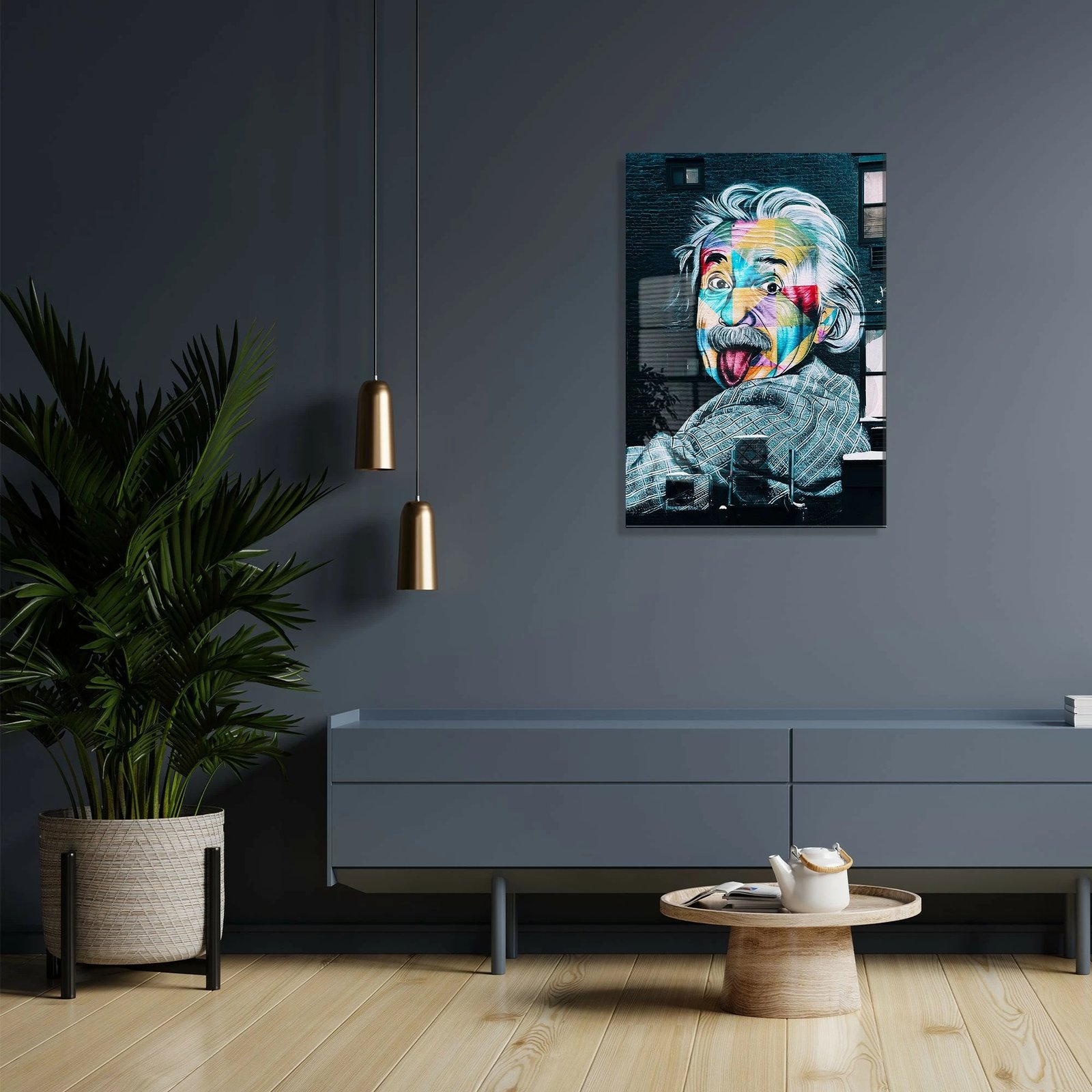 Pikturë dekorative xhami e temperuar, shumëngjyrëshe, UV-572, 30x45cm