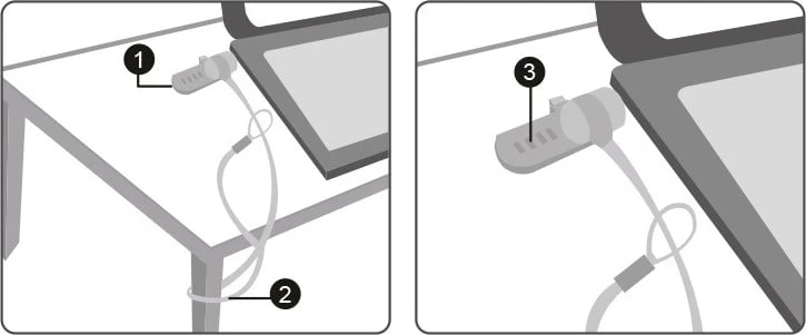 Kabull sigurie për laptop Logilink, 2.0m