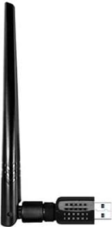 Adapter Wi‑Fi USB, D-Link, DWA-185, me antenë të jashtme, e zezë