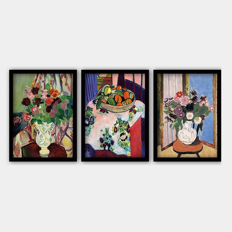 Pikturë dekorative me kornizë (3 copë), Wallity, 3SC_UN0332494_3545