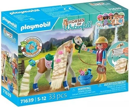 Set lodrash Playmobil Horses of Waterfall Ellie me kalë, 33 pjesë