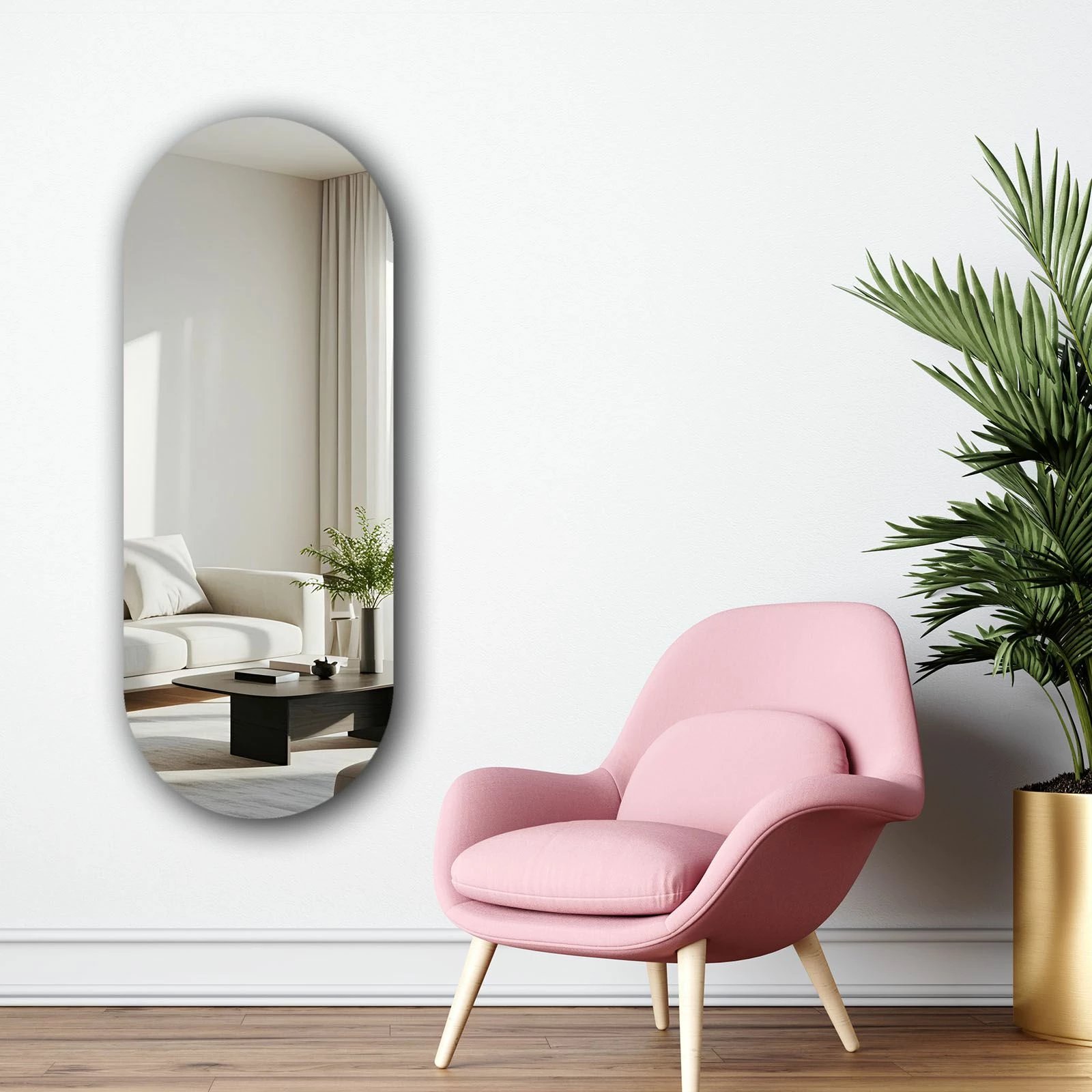 Pasqyrë Skye Decor, shumëngjyrëshe, 52x135cm, 52135Ayna-004