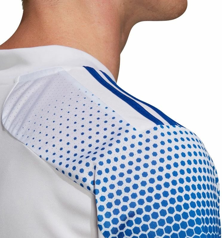 Maicë adidas për meshkuj, e bardhë dhe blu