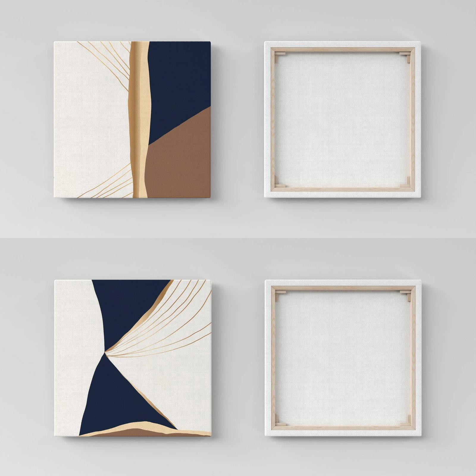 Pikturë dekorative në kanavacë (2 copë), Wallity, ASR_CNVS25 - 2 - 40x40