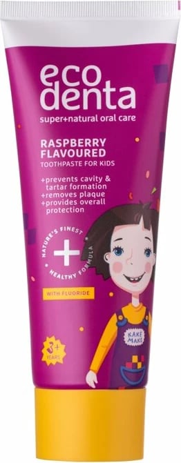 Pastë dhëmbësh për fëmijë Ecodenta Super+Natural Oral Care mjedër 75ml