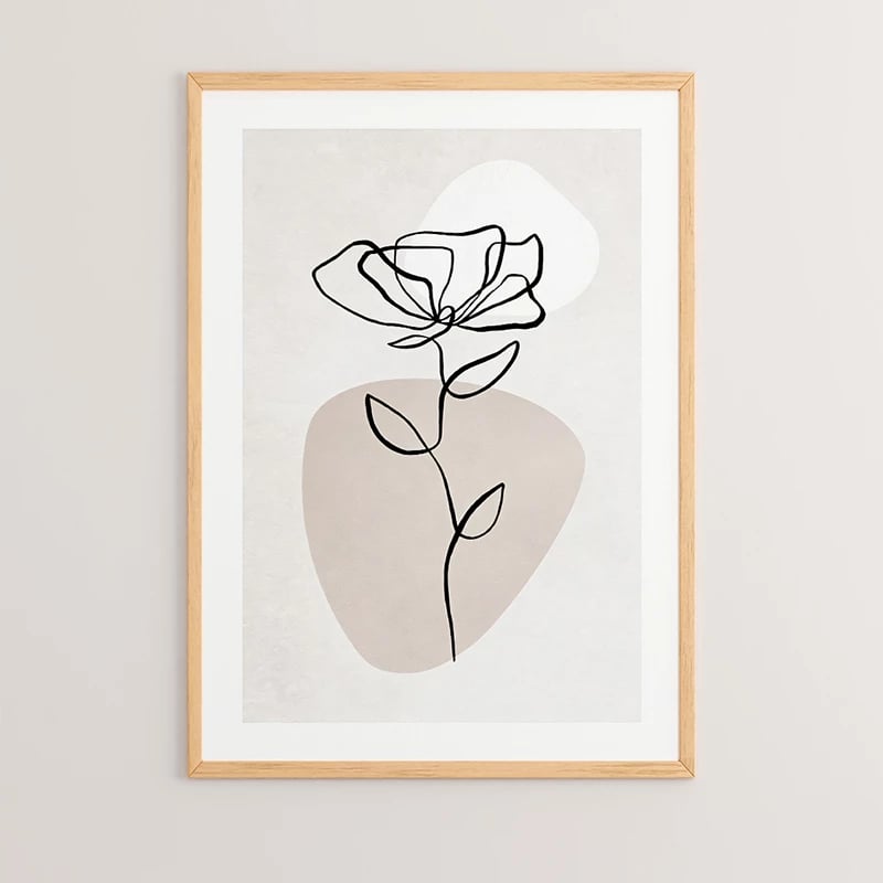 Pikturë muri në kornizë Bevo, print digjital, shumëngjyrëshe, 33x1.5x48cm