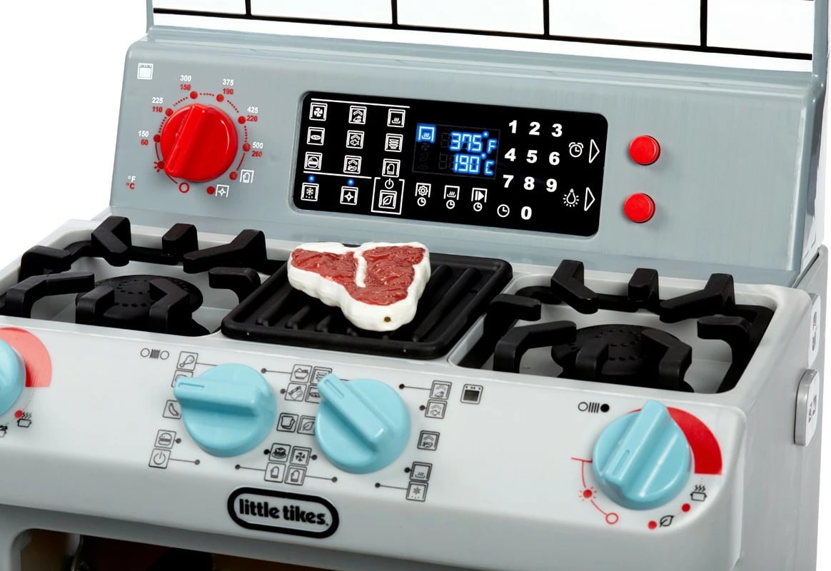 Lodër furrë Little Tikes First Oven me aksesorë, gri, set