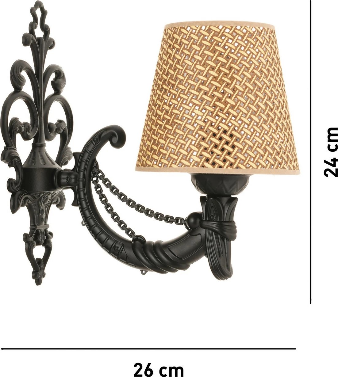 Llambë muri Opviq, Gloria Hazeran, natyrale, e zezë