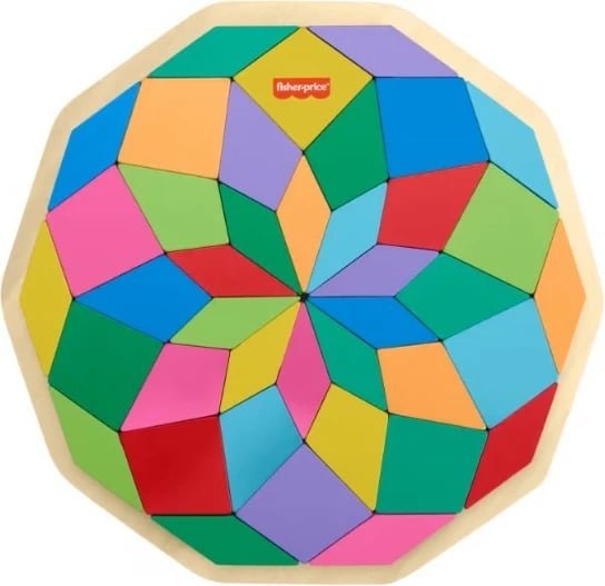 Puzzle druri Fisher Price HXT94 Mandala, 40 pjesë, shumëngjyrëshe