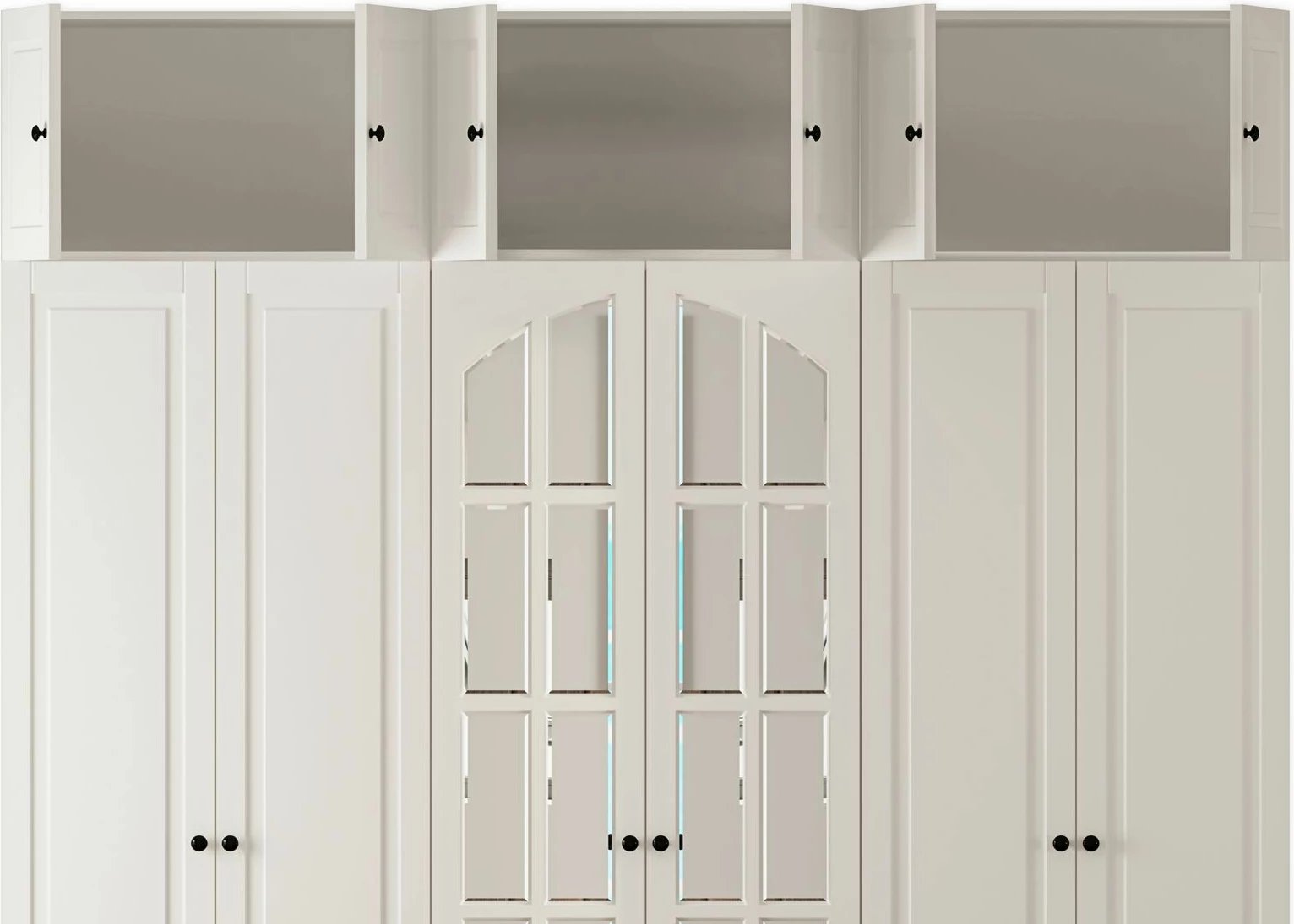 Dollap i madh, ngjyrë e bardhë mat, Skye Decor, RB-185-20