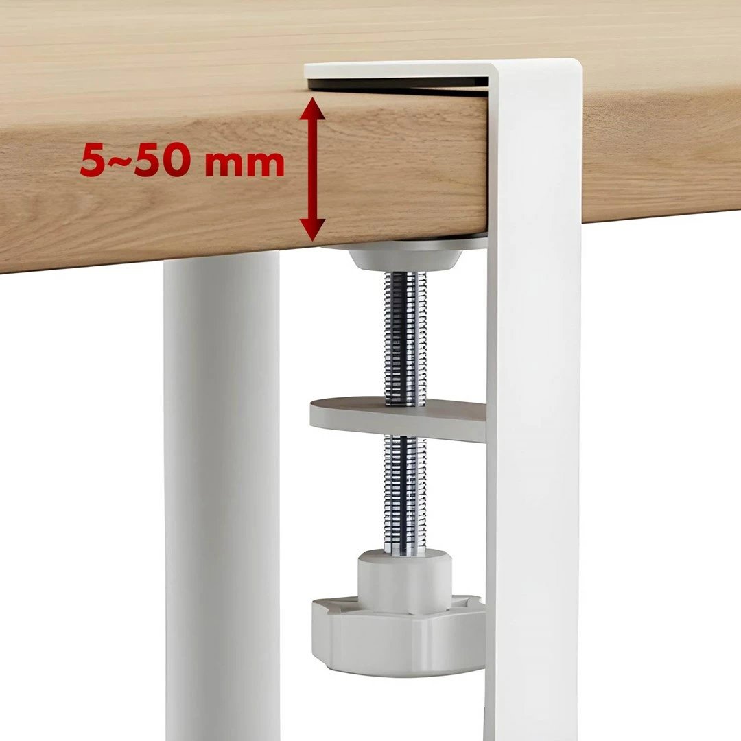 Organizues kabllosh nën tavolinë Maclean MC-103 W, çelik, i bardhë Organizues kabllosh nën tavolinë Maclean MC-103 W, çelik, i bardhë