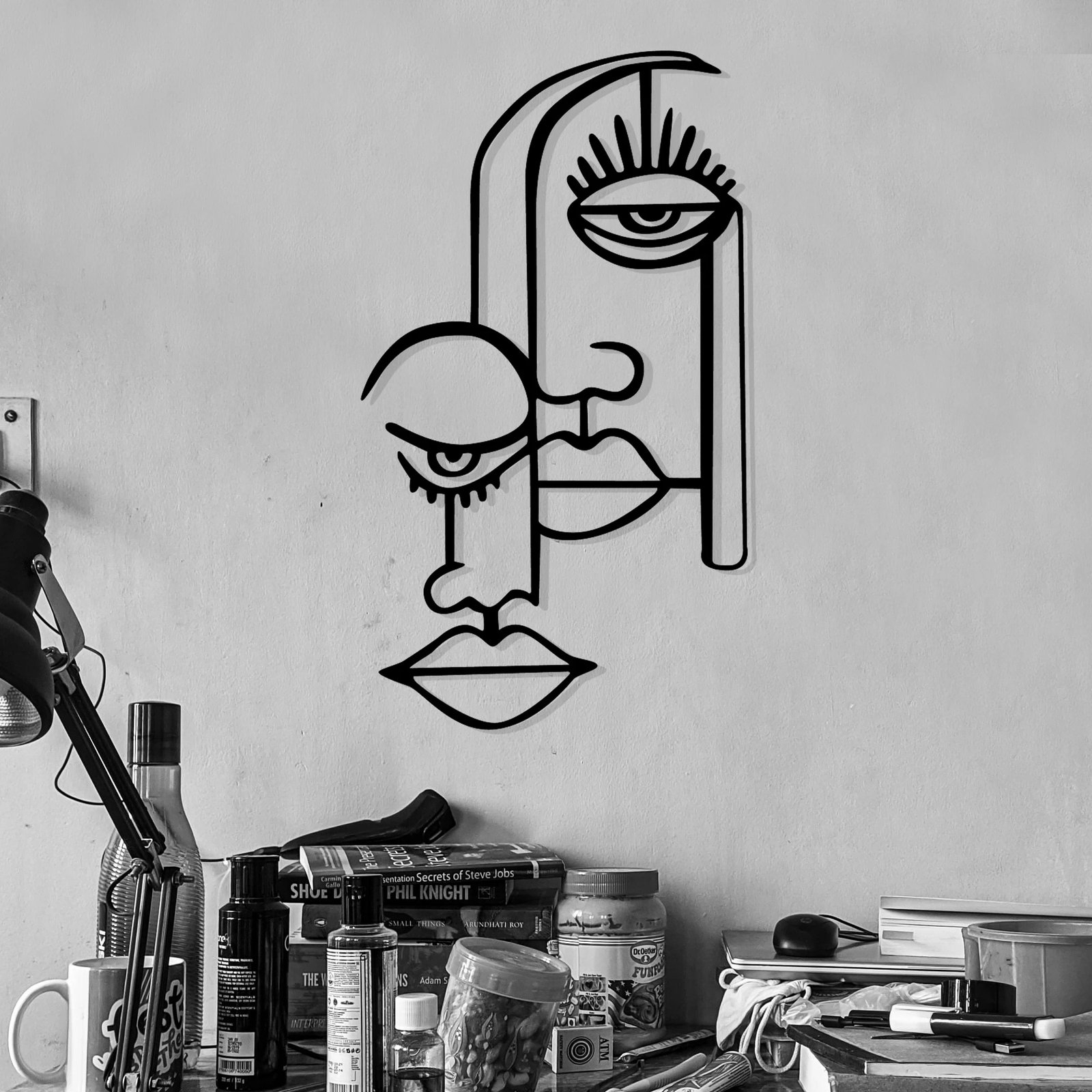 Aksesor dekorativ metalik për mur, Wallity, Rugiada