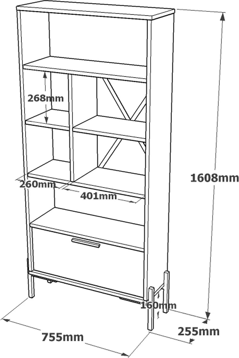 Set mobiljesh për zyre Skye Decor, VS9-CGA, ngjyrë argjendi dhe antracit