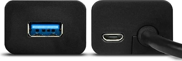 Hub USB 4-portësh AXAGON HUE-S2BP me karikues, 1.2m, i zi